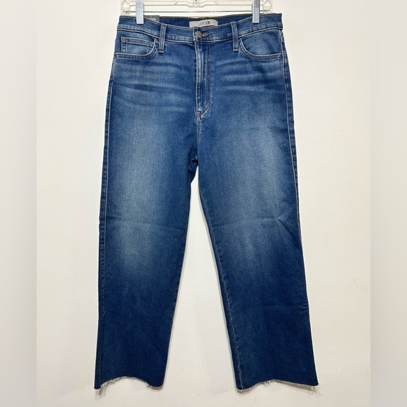New! Joe’s Jeans High Rise Wide Leg Cropped Raw Hem Jeans Womens Size 30 - Picture 5 of 15